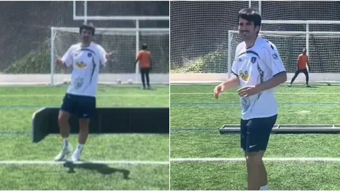 Jugador de la Kings League aparece con la camiseta de Colo Colo. Crédito: Tik Tok.
