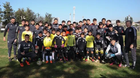 Colo Colo en la clínica de arqueros. Crédito: Colo Colo.
