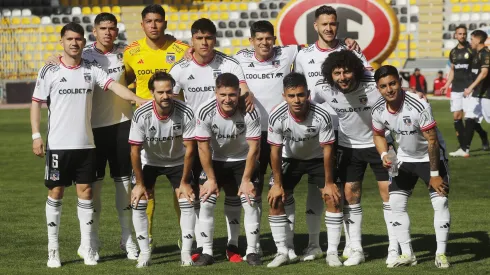 Colo Colo y su formación. Crédito: Photosport
