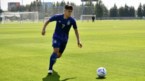 Pablo Solari fue titular en el triunfo de Argentina Sub 23.
