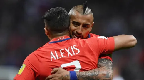 Arturo Vidal y Alexis Sánchez. Crédito: Archivo.
