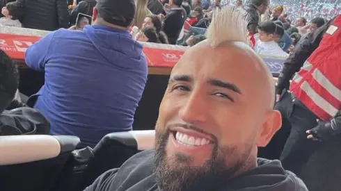 Arturo Vidal en el estadio Monumental. Crédito: Instagram.
