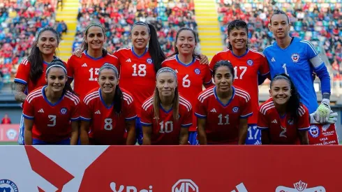 Formación de Chile para su debut en Santiago 2023. Crédito: La Roja.
