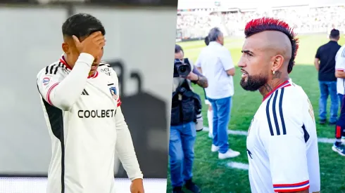 Arturo Vidal arremetió contra Jordhy Thompson.
