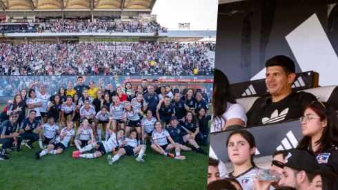 Esteban Pavez disfrutó como un hincha más el triunfo y récord de Colo Colo Femenino.
