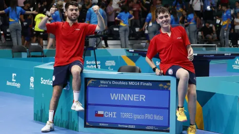 Matías Pino e Ignacio Torres, medallistas de oro en Santiago 2023.
