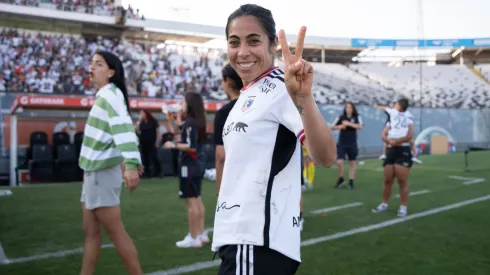 La felicidad de Paloma López por ser campeona en Colo Colo.
