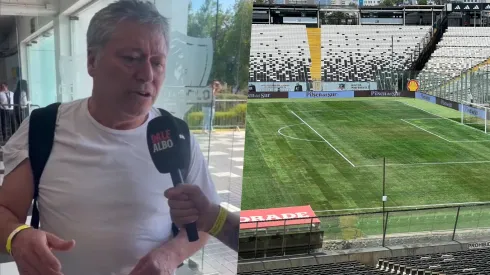 Pato Yáñez en su llegada al Monumental.
