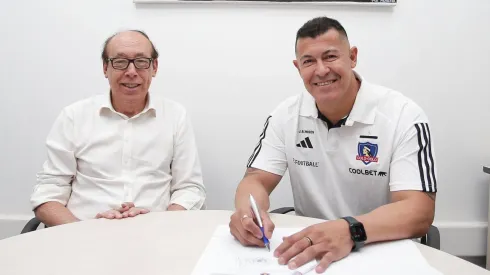 Jorge Almirón es presentado como DT de Colo Colo.
