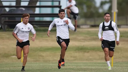 Oscar Opazo entrena con sus compañeros.
