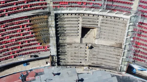 Los daños que sufrió el Estadio Nacional para el duelo entre Colo Colo vs Huachipato.
