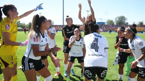 Las albas celebraron en el último duelo ante Universidad de Chile.
