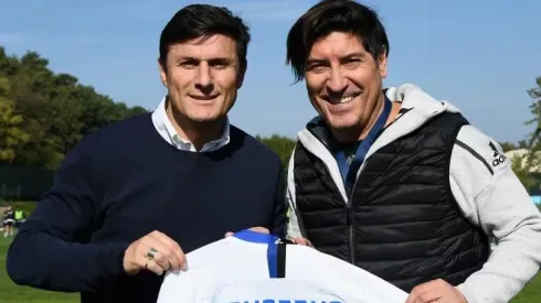Javier Zanetti e Iván Zamorano.
