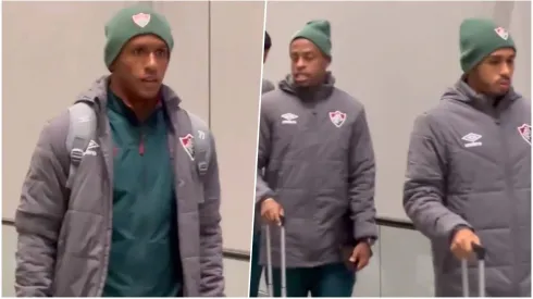 Fluminense llegando a Santiago
