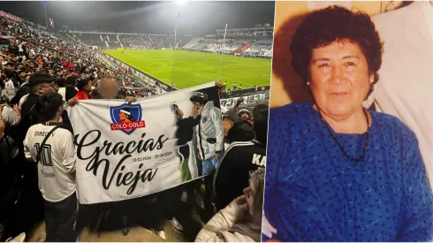 Hincha de Colo Colo le dedica bandera a su difunta madre
