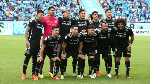 Futbol, Deportes Iquique vs Colo Colo.<br />
Fecha 14, Campeonato Nacional 2024.<br />
Los jugadores de Colo Colo posan a los fotografos antes del partido de primera division disputado en el estadio Tierra de Campeones de Iquique, Chile.<br />
25/05/2024<br />
Alex Diaz/Photosport
Soccer, Deportes Iquique vs Colo Colo.<br />
Date 14, National Championship 2024.<br />
Colo Colo Colo players pose to photographers before the first division match played at the Tierra de Campeones stadium in Iquique, Chile.<br />
25/05/2024<br />
Alex Diaz/Photosport
