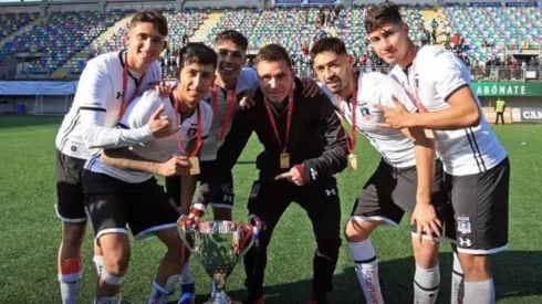 Matías Ferrari en su época en las divisiones inferiores de Colo Colo
