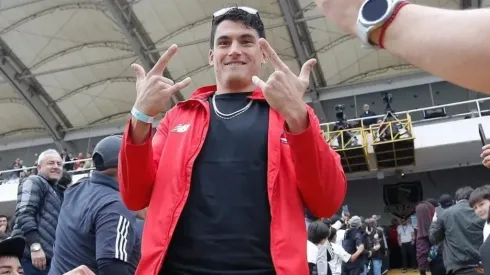 Esteban Grimalt en 2023, recibiendo el homenaje en el Monumental.
