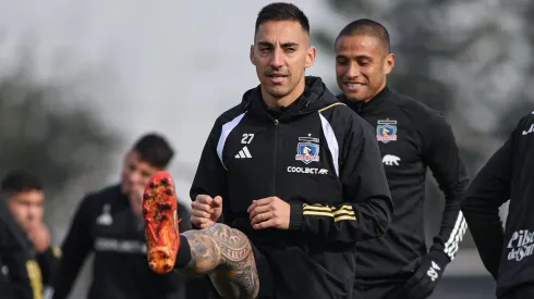 Javier Correa tuvo su primer entrenamiento en el Cacique. | Imagen: Colo Colo. 
