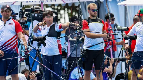 Andrés Gallardo (a la izquierda), debutó en los Juegos Olímpicos
