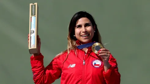 Colo Colo espera con alfombra roja a Francisca Crovetto en el Estadio Monumental.
