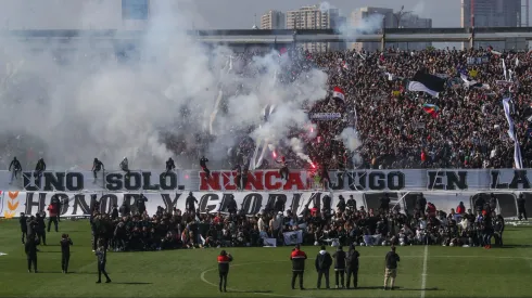 Revisa las mejores fotos del Arengazo de Colo Colo previo al Superclásico.
