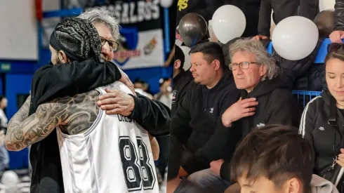 Daniel Morón festejó el título de Colo Colo Básquet.
