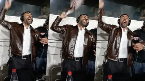 Jorge Valdivia celebró con todo el gol de Carlos Palacios.
