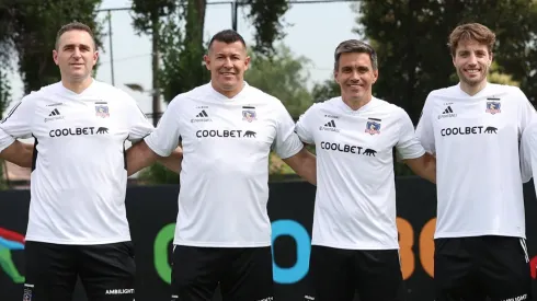 El cuerpo técnico de Jorge Almirón en Colo Colo.
