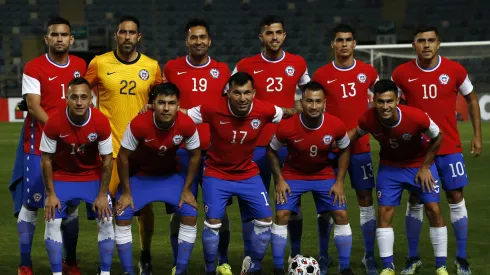 Pablo Galdames jugando con la Selección Chilena.
