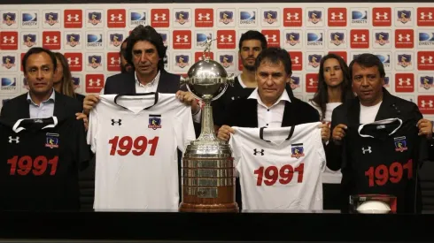 Raúl Ormeño junto a Lizardo Garrido, Luis Pérez y Jaime Pizarro, todos campeones de América en el año 1991.
