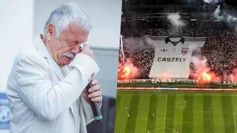 Carlos Caszely se emocionó por el homenaje en Colo Colo.
