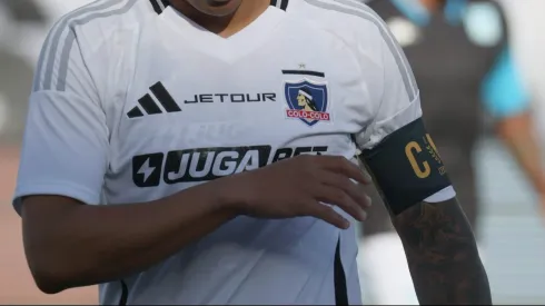 El sorprendente capitán de Colo Colo en los minutos finales contra Everton.
