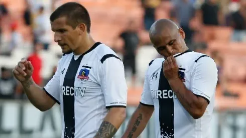Emiliano Vecchio en Colo Colo junto a Humberto Suazo.
