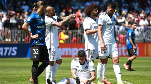 Gonzalo Castellani con la camiseta de Colo Colo.
