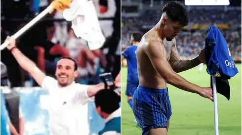 Marcelo Espina y Marcos Leonardo, unidos por una celebración.
