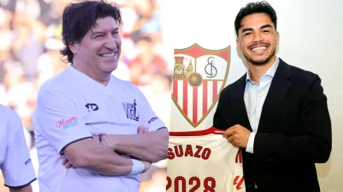 La reacción de Zamorano a la llegada de Suazo a Sevilla.
