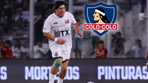 Iván Zamorano se dejó ver en el Monumental.
