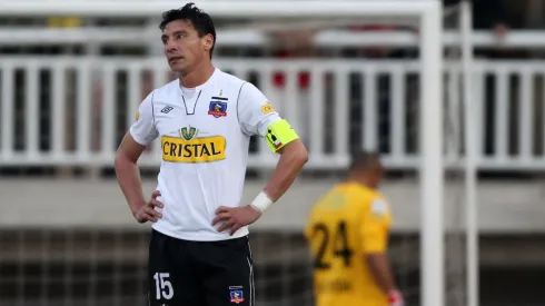 Pablo Contreras con la camiseta de Colo Colo
