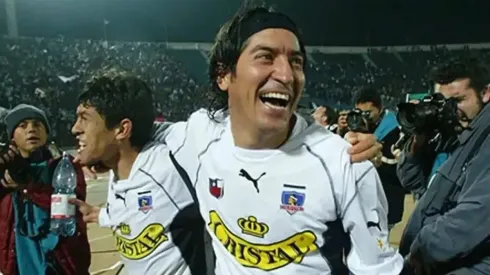 Iván Zamorano con la camiseta de Colo Colo
