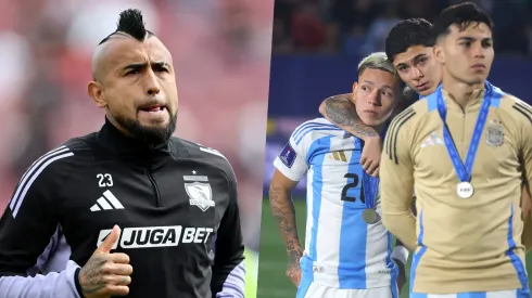 Gianluca Prestianni le responde a Arturo Vidal.

