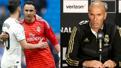 Zidane, sorprendido con Keylor Navas