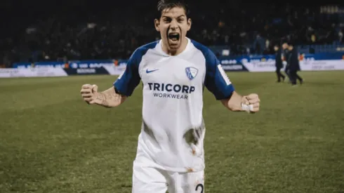 Celso Borges defendiendo los colores del Bochum alemán.
