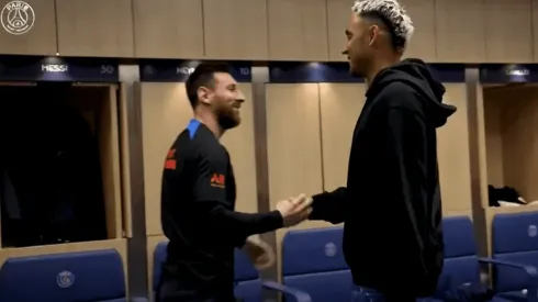 El reencuentro de Keylor Navas con Lionel Messi.
