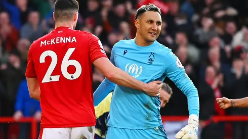 Keylor Navas con el Forest en la Premier League
