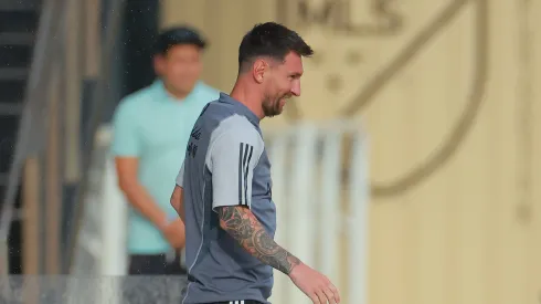 FORT LAUDERDALE, FLORIDA – JULY 20: Lionel Messi of Inter Miami CF walks during an Inter Miami CF Training Session at Florida Blue Training Center on July 20, 2023 in Fort Lauderdale, Florida. (Photo by Hector Vivas/Getty Images)
