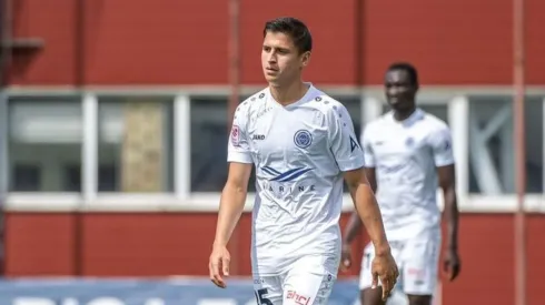 Anthony Contreras anotó un doblete en la victorai del Riga FC.
