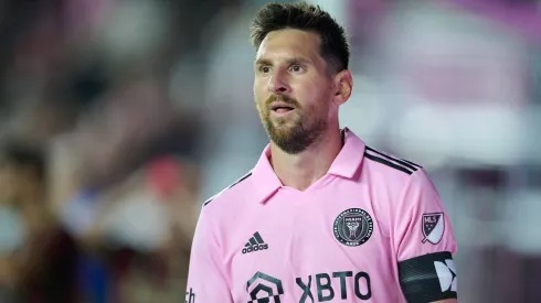 Lionel Messi celebrates his goal 2-0 of  Inter Miami during the game Inter de Miami vs Atlanta United, corresponding to the group stage of the Leagues Cup 2023, at DRV PNK Stadium, on July 25, 2023.
Lionel Messi celebra su gol 2-0 de Inter Miami durante el partido Inter de Miami vs Atlanta United, correspondiente a la fase de grupos de la Leagues Cup 2023, en el Estadio DRV PNK, el 25 de Julio de 2023.
