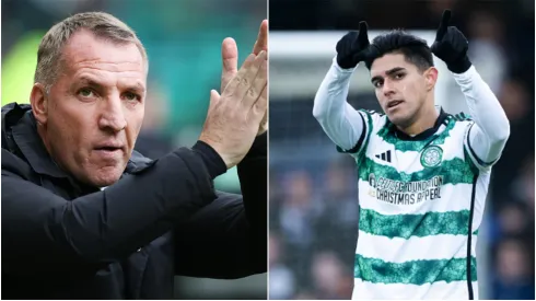 Brendan Rodgers se rindió ante la actuación de Luis Palma con el Celtic de Glasgow (Getty Images)
