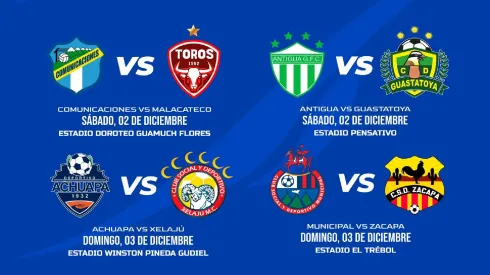 Apertura 2023 de Guatemala: Cruces y fechas de los cuartos de final de la Liga Nacional
